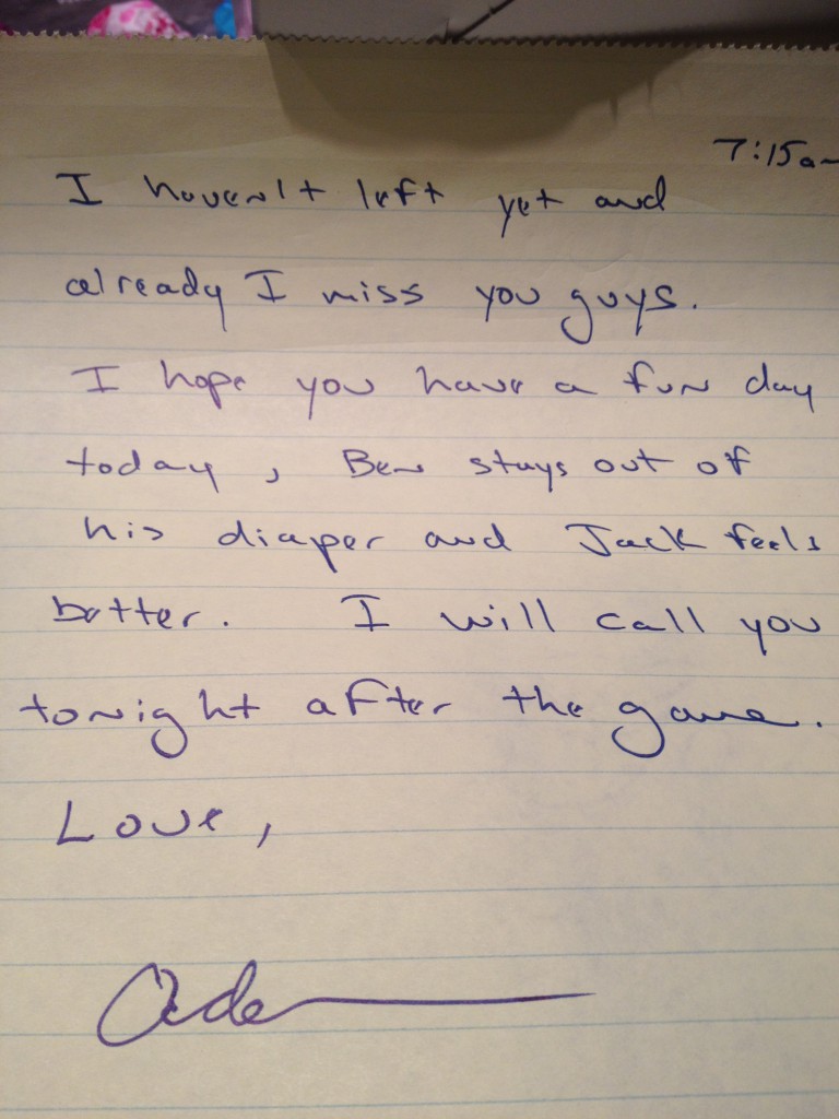 Note from Adam