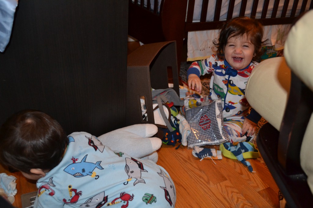 Pulled down the bins in their room.