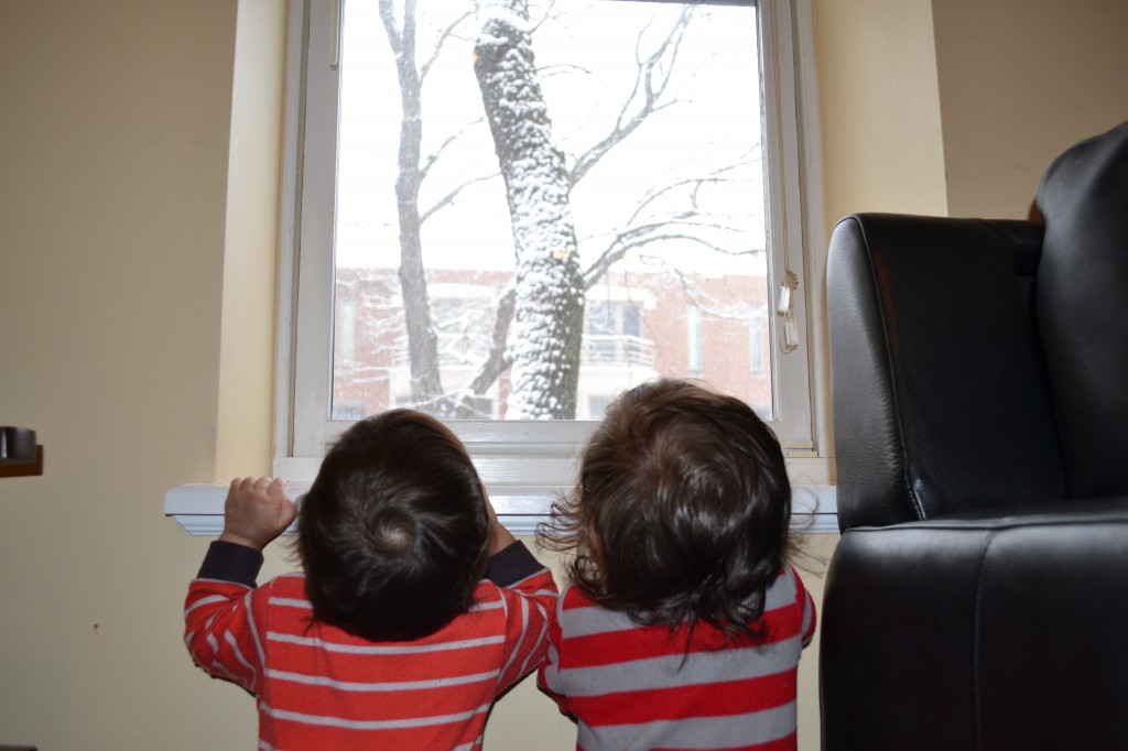 The Twins first snow storm.