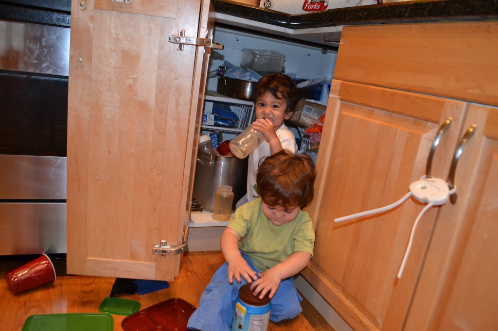 Next they tore this cupboard apart.