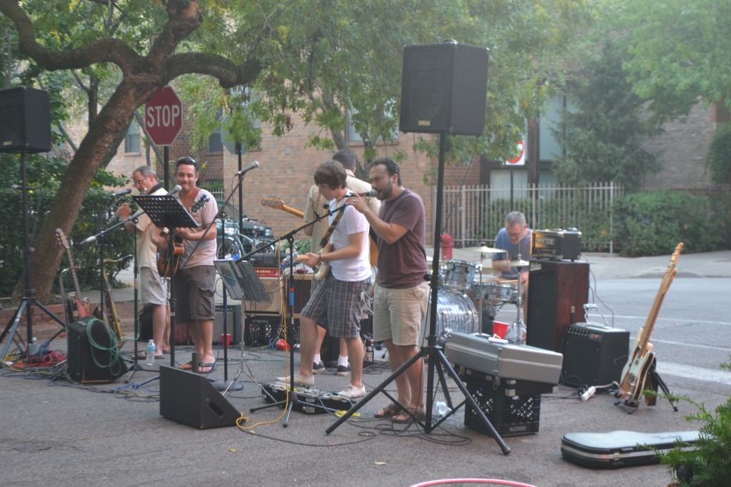 Block party's band.