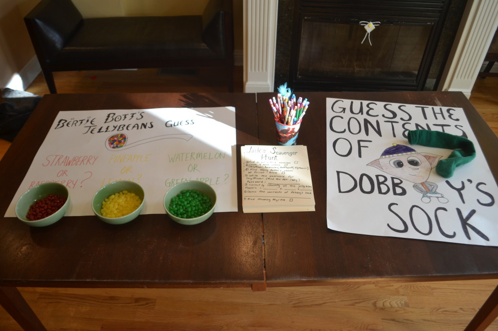 Guess the contents of Dobby's sock and identify different jellybean flavors.