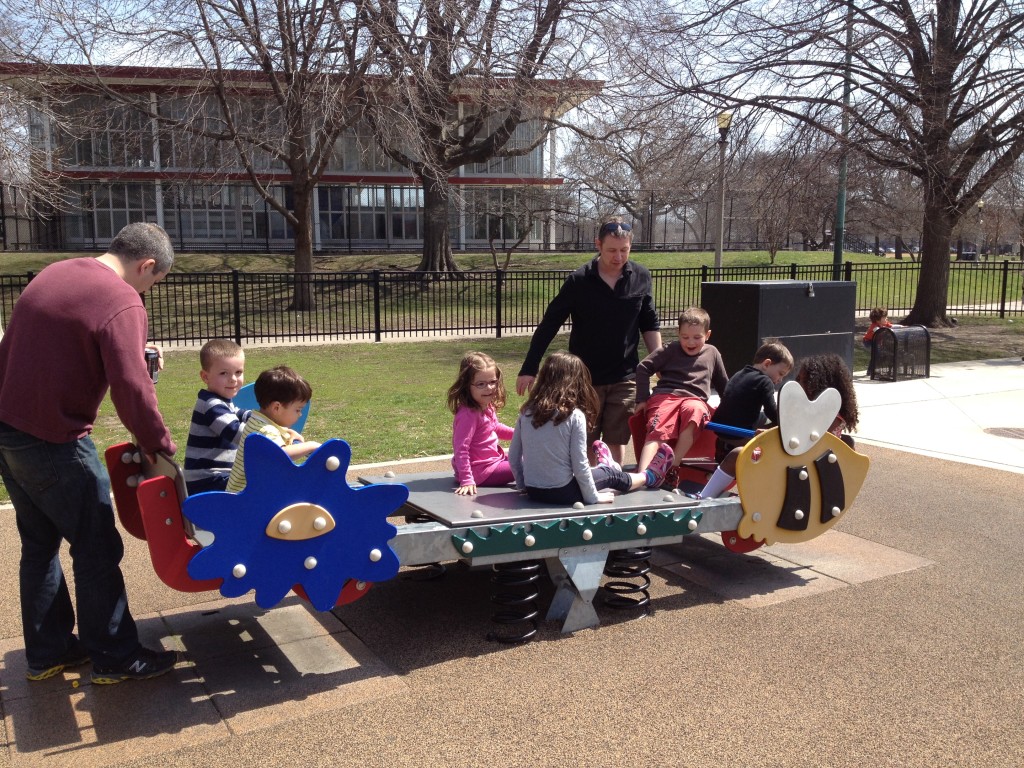 There were two different playgrounds to choose from.