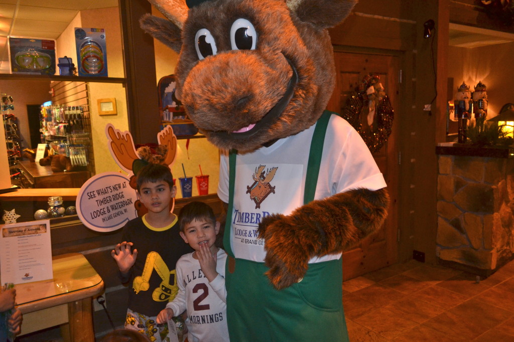Bruce the Moose made an appearance after story time.