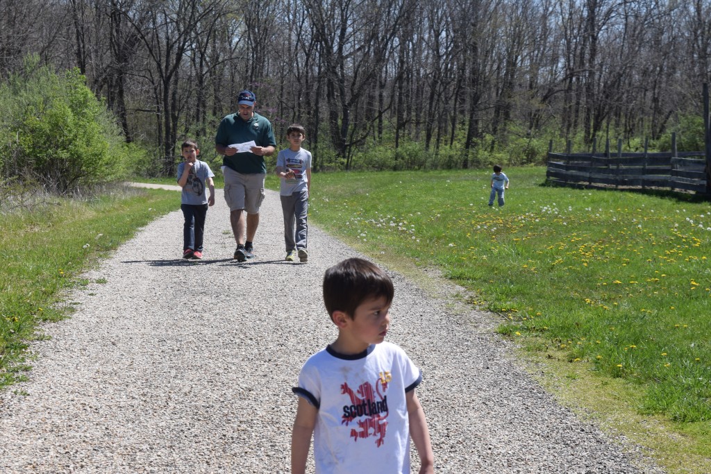 Walking the grounds at Lincoln's Cabin