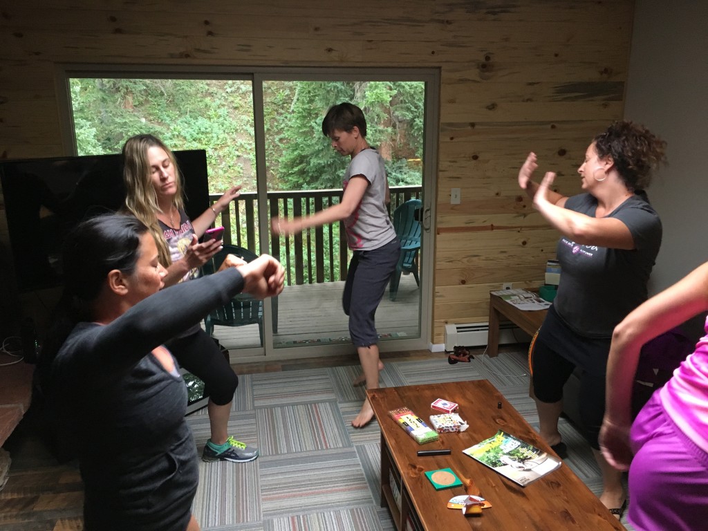 Impromptu Dance Party breaks out in the apartment.