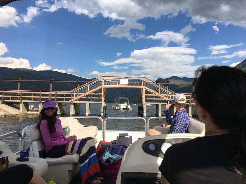First time driving a boat. Made it through this bridge!