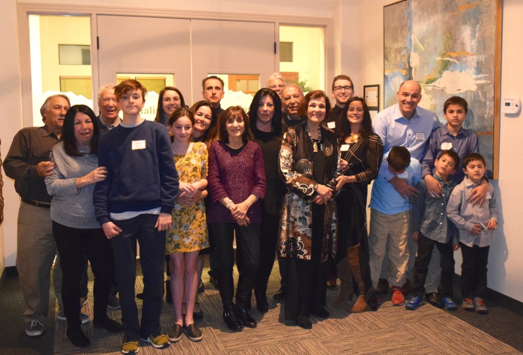 All of the family members who flew and drove many hours to celebrate with Bubbie's 80th.