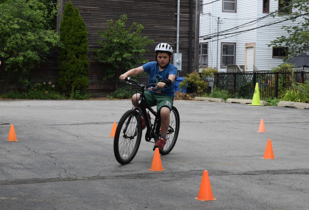 Ben at the bike parade.