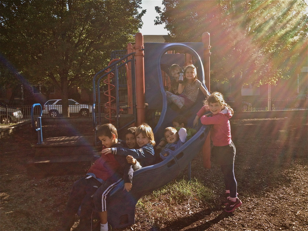 At Jack's school playground.