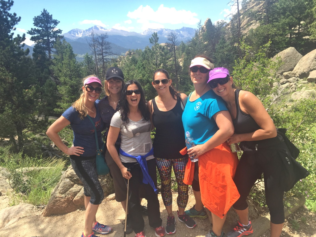 Hiking Gem Lake in the Rocky Mountain National Park.