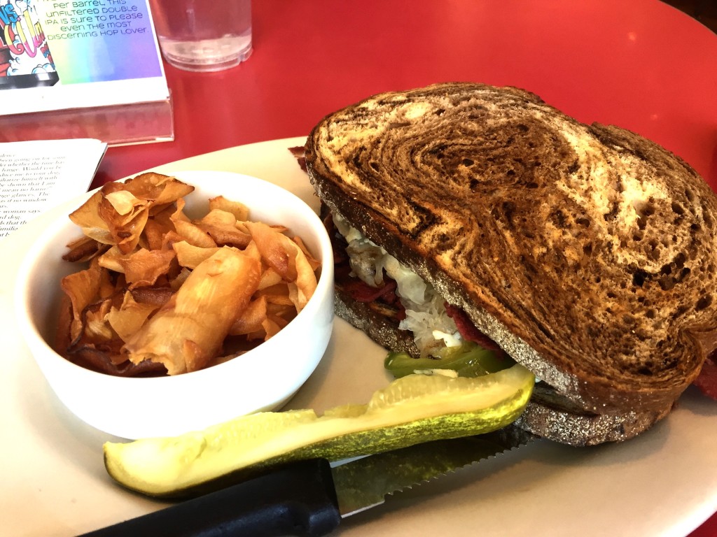 Vegan Reuben with Yucca Chips