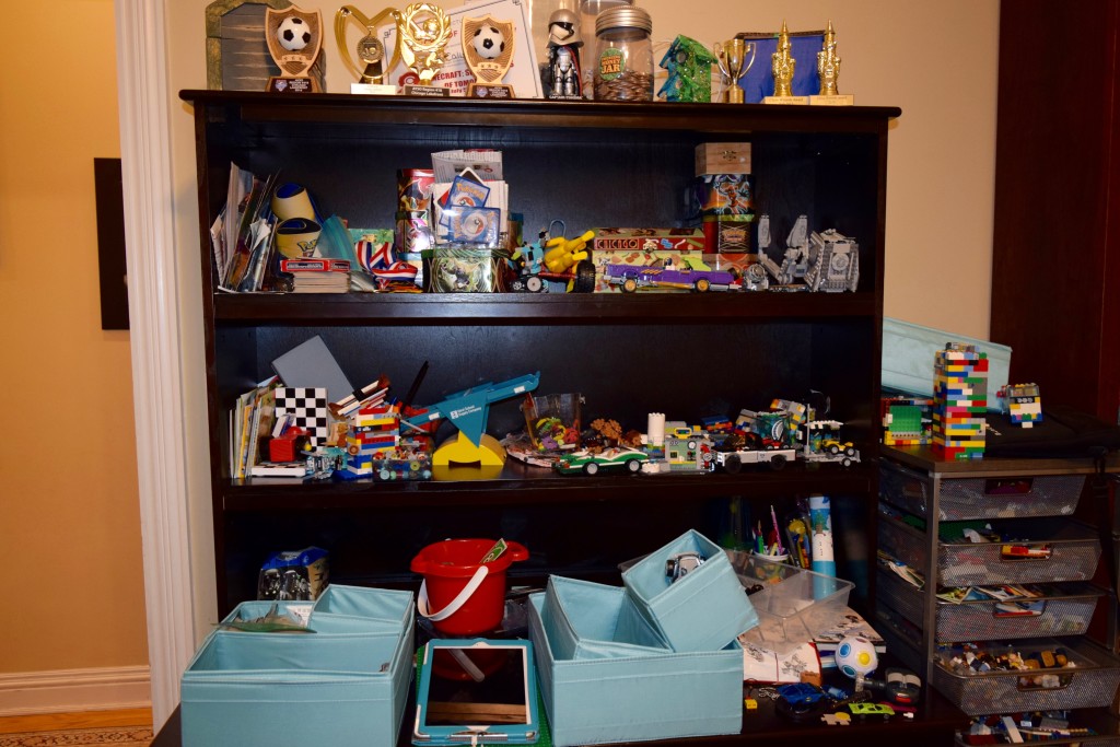 Before. My first attempt at lego storage.